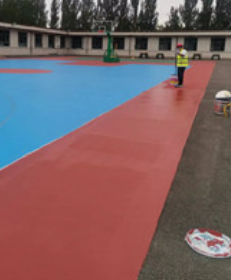 阜沙镇旧篮球场地面改造翻新整改   